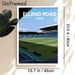 Elland Road Football Stadium Painting Poster, Sleek Flat-graphic Style Poster, Captivating Football Stadium Scene, Sports-themed Wall Decor Suitable_maomaolike.com