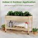 Wooden Raised Garden Bed With Legs And Lockable Wheels_maomaolike.com
