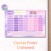 School Timetable Painting Poster, Dreamy Pastel Pink-purple Starry Style Poster, Practical Layout To Organize Class Schedules, Suitable For Study Room_maomaolike.com