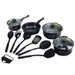 Non Stick 13 Piece Multi Use Soup Stew Fry Pan Set Home Kitchen Restaurant Daily Cooking 13 Pcs Cookware Set_maomaolike.com
