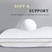Luxury Hotel Collection Bed Pillows For Sleeping,Side Mesh Design With Premium Down Alternative Filling For Back, Stomach Or Side Sleepers_maomaolike.com