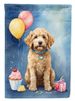 Goldendoodle Happy Birthday Garden Flag Mailbox Flag Decorative Yard Flag Banner Outside Patio Artwork Yard Flower Beds, Garden Size, Multicolor_maomaolike.com