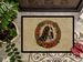 Basset Hound Christmas Flowers Doormat Front Door Mat Indoor Outdoor Rugs For Entryway, Non Slip Washable Low Pile, 24H X 36W_maomaolike.com