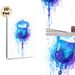 IV Bag Themed Painting Poster, Watercolor Blue & Purple Splatter Style Poster, Unique Medical-inspired Decor Suitable For Clinics, Hospitals And_maomaolike.com