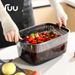 Kitchen Plastic Double Layer Rice Washing Basin Draining Household Living Room Coffee Table Internet Celebrity High-End_maomaolike.com