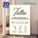 Tattoo Station Painting Poster, Vintage Typographic & Line-art Instructional Poster, Clear Temporary Tattoo Application Guide, Ideal For Wedding_maomaolike.com