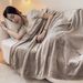 New Solid Color Flannel High Gram Weight Thickened Throw Ultra Soft Sofa Nap Blanket Wholesale_maomaolike.com