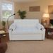 Modern Velvet Loveseat Futon Sofa Couch W/Pullout Bed,Small Love Seat Lounge Sofa With Adjustable Reclining Backrest,Toss Pillows, Pockets,Furniture For Living Room,3 In 1 Convertible Sleeper Sofa Bed_maomaolike.com
