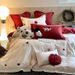 Cartoon Style Bear 100S Long-staple Cotton Four-piece Set Cute Dog Embroidery Duvet Cover Bed Sheet All-cotton Bedding_maomaolike.com