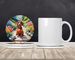 Dachshund Spring Path Large Sandstone Coasters Pack Of 4 Absorbent Round Coasters Decor Gifts For Men Or Women, 4 In, Multicolor_maomaolike.com
