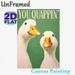 Whimsical Duck Themed Painting Poster, Playful White Ducks With "You Quappin'" Text On Green Background Poster, Lighthearted Humorous Decor Suitable_maomaolike.com