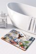 Miniature Pinscher The Chef Memory Foam Kitchen Mat Machine Washable Anti-Fatigue Mat Cushion Comfort Bath Mat Or Kitchen Rug_maomaolike.com