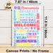 Multilingual Welcome Painting Poster, Vibrant Colorful Typographic Poster, Inclusive Warm Design Ideal For Entryway, Office And Community Areas_maomaolike.com