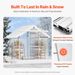 Polycarbonate Greenhouse 6 X 4 Ft Outdoor Walk-in Greenhouse For Garden_maomaolike.com