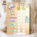 Tooth Brushing Reward Chart Painting Poster, Cute Cartoon-style Colorful Oral Care Poster, Practical Tracker To Build Regular Tooth-brushing Habits_maomaolike.com