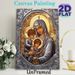 Virgin Mary With Children Religious Painting Poster, Exquisite Orthodox-style Sacred Figure Poster, Gilded Halo & Ornate Detailed Design, Ideal For_maomaolike.com