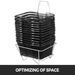 VEVOR Shopping Baskets With Handles, 12PCS, Black Metal Shopping Basket, Portable Wire Shopping Basket, Black Wire Mesh Shopping Basket Set For Supermarkets, Retail Stores, Grocery Shopping, Black_maomaolike.com