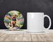Norfolk Terrier Spring Path Large Sandstone Coasters Pack Of 4 Absorbent Round Coasters Decor Gifts For Men Or Women, 4 In, Multicolor_maomaolike.com