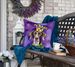 German Shorthaired Pointer King Of Mardi Gras Throw Pillow Machine Washable, Indoor Outdoor Decorative Pillow For Couch, Bed Or Patio, 18Hx18W_maomaolike.com