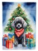 Black Toy Poodle Christmas Reindeer Garden Flag Mailbox Flag Decorative Yard Flag Banner Outside Patio Artwork Yard Flower Beds, Garden Size, Multicolor_maomaolike.com