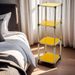 Korean Yellow 4-Tier Heavy Duty Stainless Steel Storage Shelving Unit, 100lbs/shelf (49"H X 14.9"W X 13.7"D) For Indoor/Outdoor Organization , Modular Rack, Extremely Durabl_maomaolike.com