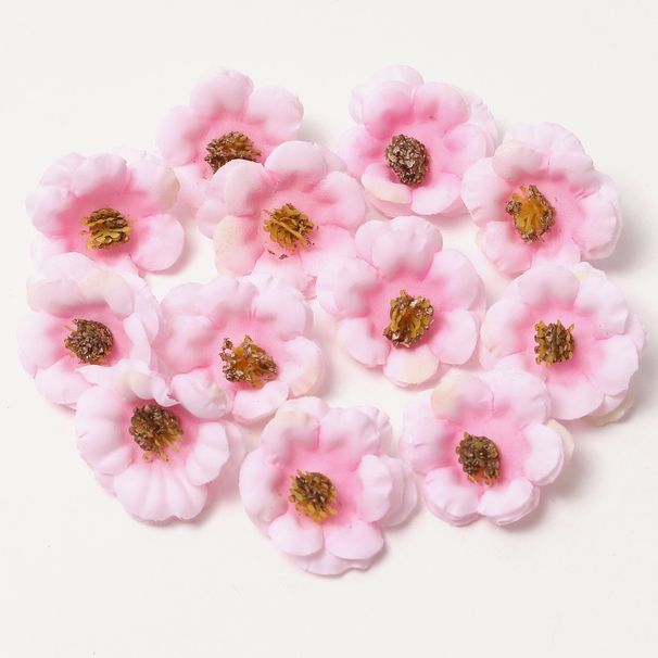 Artifiial For Wedding Pink Series Flower Heads DIY Materials Hair Aessories Deoration Fake Flowers High-end_maomaolike.com