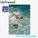 Pool Bikini Painting Poster, Soft-hued Underwater Pool Scene Poster, Calming Summer-style Decor Suitable For Bedroom, Living Room And Coastal-themed_maomaolike.com