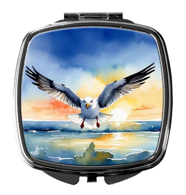 Gull Flying Low Compact Mirror Decorative Travel Makeup Mirror For Women Girls Gifts Pocket Makeup Mirror Folding Handheld_maomaolike.com