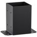 4x4 Post Base 4 Pcs, Inner Size 3.6"x3.6" Post Base Brackets, Heavy Duty Powder-Coated Post Anchor Matte Black Wood Post Brackets For Pavilion Deck Railing Support Deck Base Plate_maomaolike.com