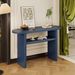 Elegant Minimalist Console Table With Rounded Edges And Sturdy Shelf Design For Entryway,Living Room_maomaolike.com