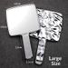 Retro Square LED Light Makeup Mirror, Single Sided ABS Frame Mini Compact Mirror, Portable Handheld Travel Beauty Vanity Mirror For Daily Use
_maomaolike.com
