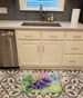 New Jersey Violet In Watercolor Memory Foam Kitchen Mat Machine Washable Anti-Fatigue Mat Cushion Comfort Bath Mat Or Kitchen Rug_maomaolike.com