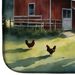 Chicken Coop At Dawn Dish Drying Mat Absorbent Dish Drying Mat Pad For Kitchen Counter Dish Drainer Mat For Countertop, 14 X 21", Multicolor_maomaolike.com