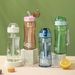 Portable Sport Tea Coffee Cup Plastic With Straw Drinking Kitchen Tools Kids Water Bottle For School_maomaolike.com