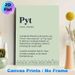Danish "Pyt" Definition Painting Poster, Minimalist Typographic With Tiny House Border Poster, Delivers Gentle Mindfulness Reminder For Home, Office_maomaolike.com