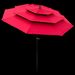 9Ft 3-Tiers Outdoor Patio Umbrella With Crank And Tilt And Wind Vents For Garden Deck Backyard Pool Shade Outside Deck Swimming Pool_maomaolike.com