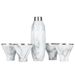 Stainless Steel Cocktail Shaker And Martini Glass Set, Marble_maomaolike.com