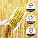 12 Pack Gold Foil Tassel Backdrop Curtains, Tinsel Streamers Birthday Party Decoration, Graduation Tassel Backdrop, Baby Shower, Gender Reveal, Disco Party_maomaolike.com