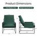 Sling Accent Chair, Comfy Chair With Removable Cushion, Vanity Chair, With Storage Bag For Living Room, Room Chair For Living Room, Bedroom, Office, Green_maomaolike.com