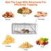 Foldable Rat Trap Cage Humane Live Rodent Trap Cage Galvanized Iron Mice Mouse Control Bait Catch With Detachable L Shaped Rod_maomaolike.com