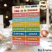 Bilingual Days Of The Week Painting Poster, Vibrant Color-blocked Educational Poster, Practical Visual Aid For Learning English And Spanish Days_maomaolike.com