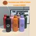Customizable Text LOGO Insulated Water Bottle Portable With Screw Lid Unisex Groomsmen Wedding Gift Cup Termos Travel_maomaolike.com