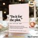 "Do It For The Plot" Quote Painting Poster, Minimalist Typographic Text Poster, Inspirational Daily Reminder, Ideal For Bedroom And Living Room Wall_maomaolike.com