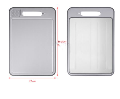 Double-side Defrosting Function Chopping Kitchen Grinding Cutting Board With Knife Sharpener_maomaolike.com