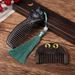 Natural Black Sandalwood Wide Tooth Scalp Massage Comb, Anti-Static Wooden Hair Detangler For Daily Hair Care
_maomaolike.com