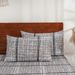 Gray Texture Geometric Cover Polyester Skin Friendly Bed Mattress Protector Fitted Sheet_maomaolike.com