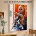 Track And Field Athlete Sports Painting Poster, Dynamic Vibrant Collaged Athletic Scene Poster, Motivating Sports-themed Decor Ideal For Gym, Home_maomaolike.com