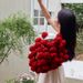 Wholesale INS French Style Rose Bouquet Finished Flowers Knitted Handmade Woven Decorative Shawl Blanket_maomaolike.com