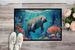 Manatee And Coral Reefs Doormat Front Door Mat Indoor Outdoor Rugs For Entryway, Non Slip Washable Low Pile, 24H X 36W_maomaolike.com