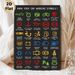 Funny Car Warning Symbols Painting Poster, Witty Humorous Cartoon Style Poster, Amusing Playful Take On Vehicle Alert Icons, Ideal For Garage, Man_maomaolike.com